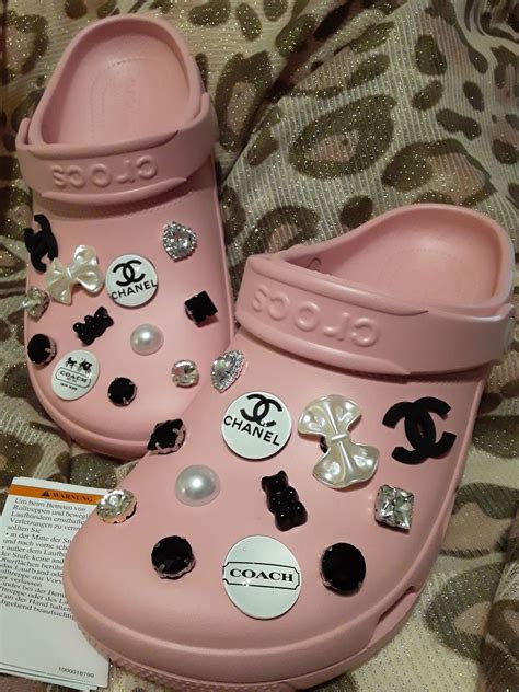 crocs chanel charms